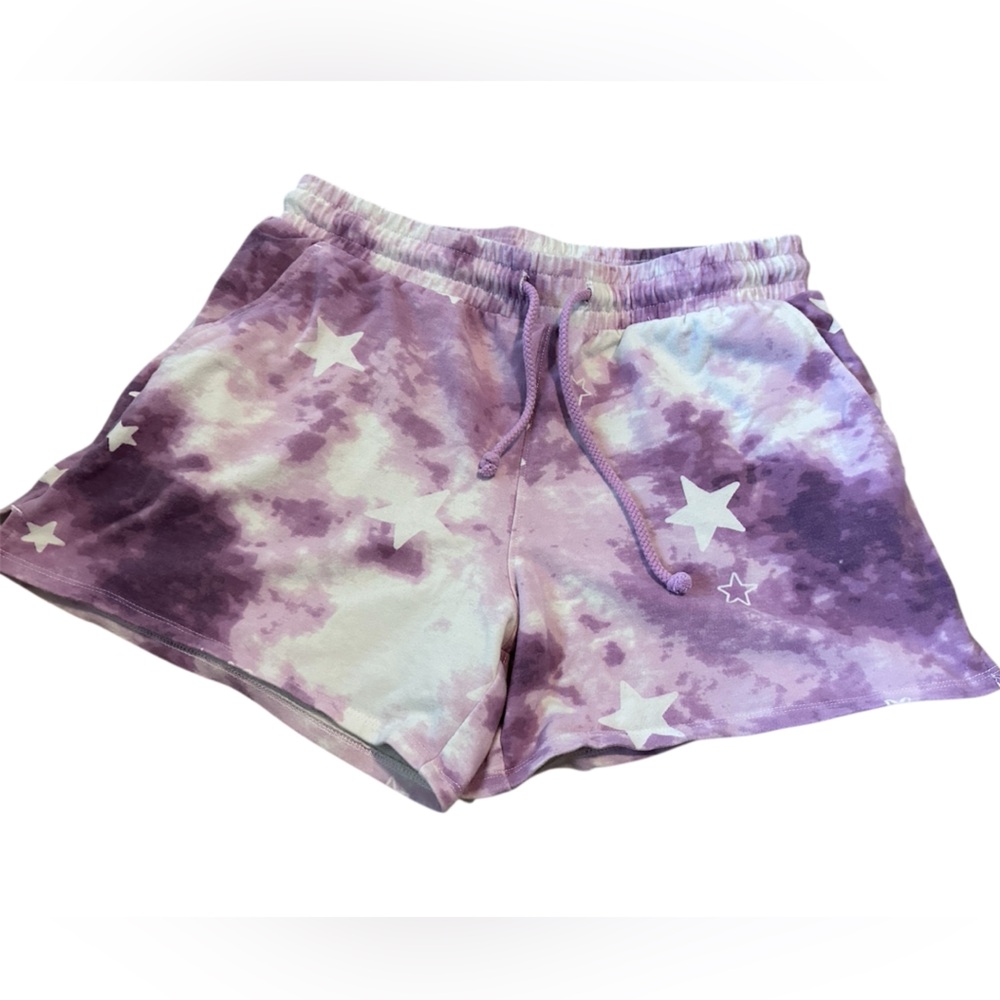 Wild fox Purple Tie-Dye Star Shorts size small
